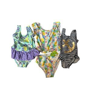 Flap Happy Swimsuit Girls UPF 50+ Size 2T NWT Lot of 3